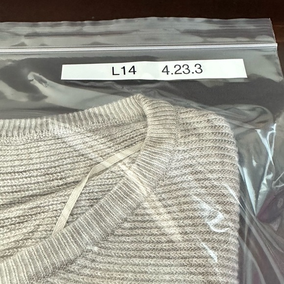 Zara Knit Gray Ribbed Mixed Media  Sweater With Faux Leather Sleeves - Picture 9 of 9